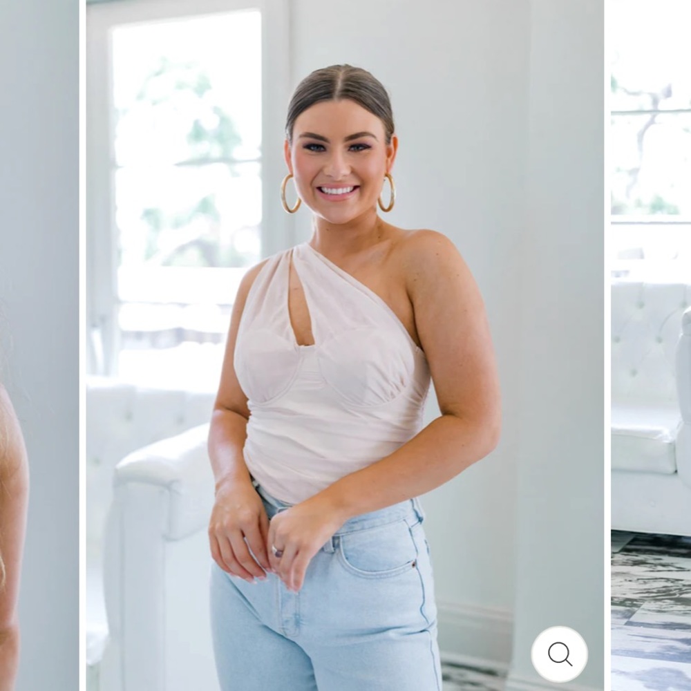 One shoulder body suit